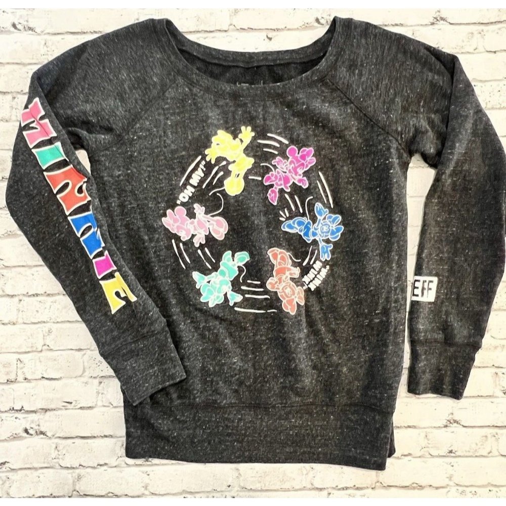 Disney NEFF Minnie Mouse "OH MY" Sweatshirt Women's Pullover Small